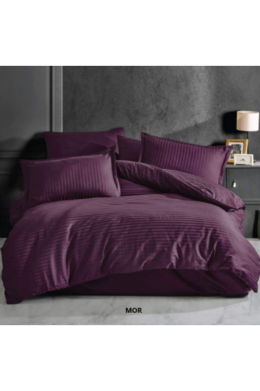 Mor Eco Saten Nevresim Takımı